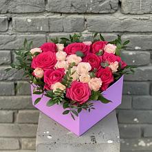 Цветочная композиция из Розы в коробке в Черноерковской