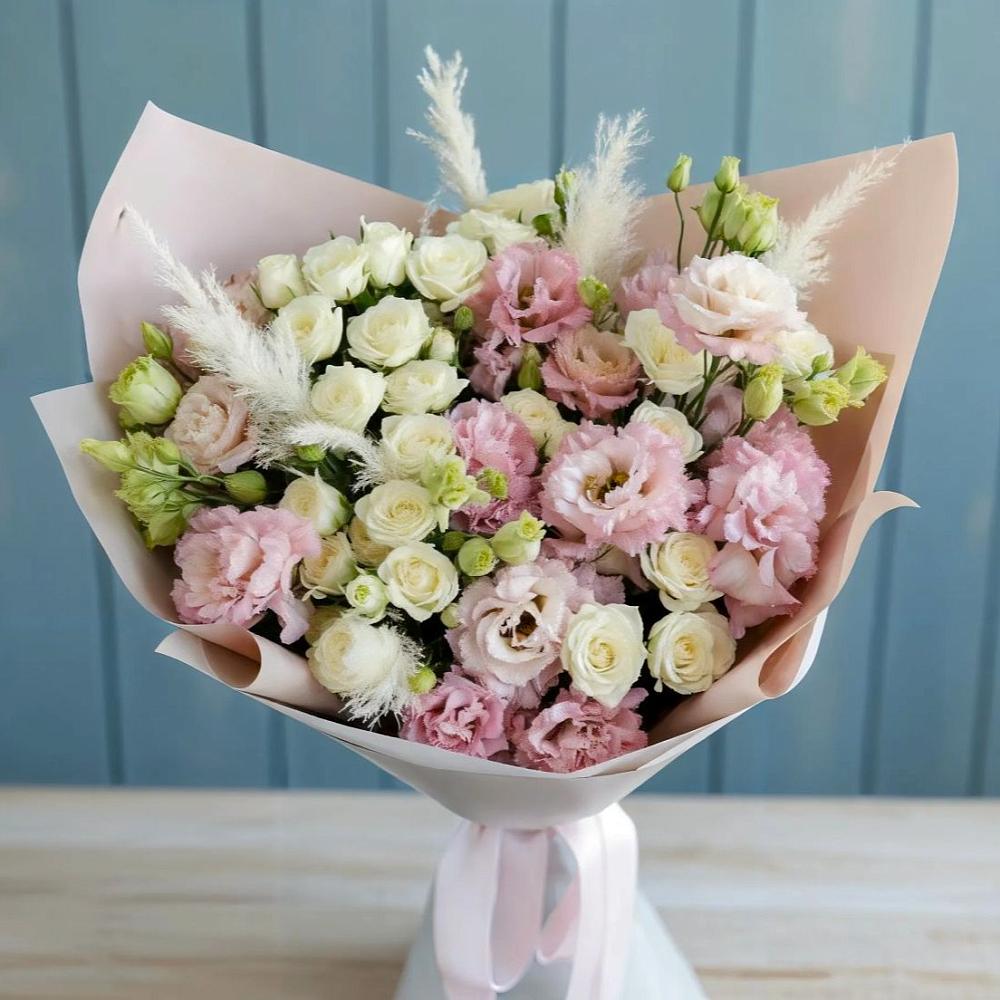 Букет цветов из: Альстромерии и Розы в Черноерковской