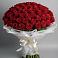 Букет 101 Красная роза Блэк Мэджик в Черноерковской