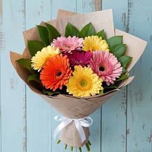 Букет цветов из:  Герберы #REPLACE_PRED# Черноерковской