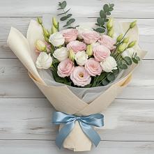 Букет цветов из:  Лизиантусы в Черноерковской