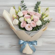 Букет цветов из:  Лизиантусы в Черноерковской