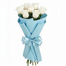 Букет 7 белых роз Проуд в Черноерковской