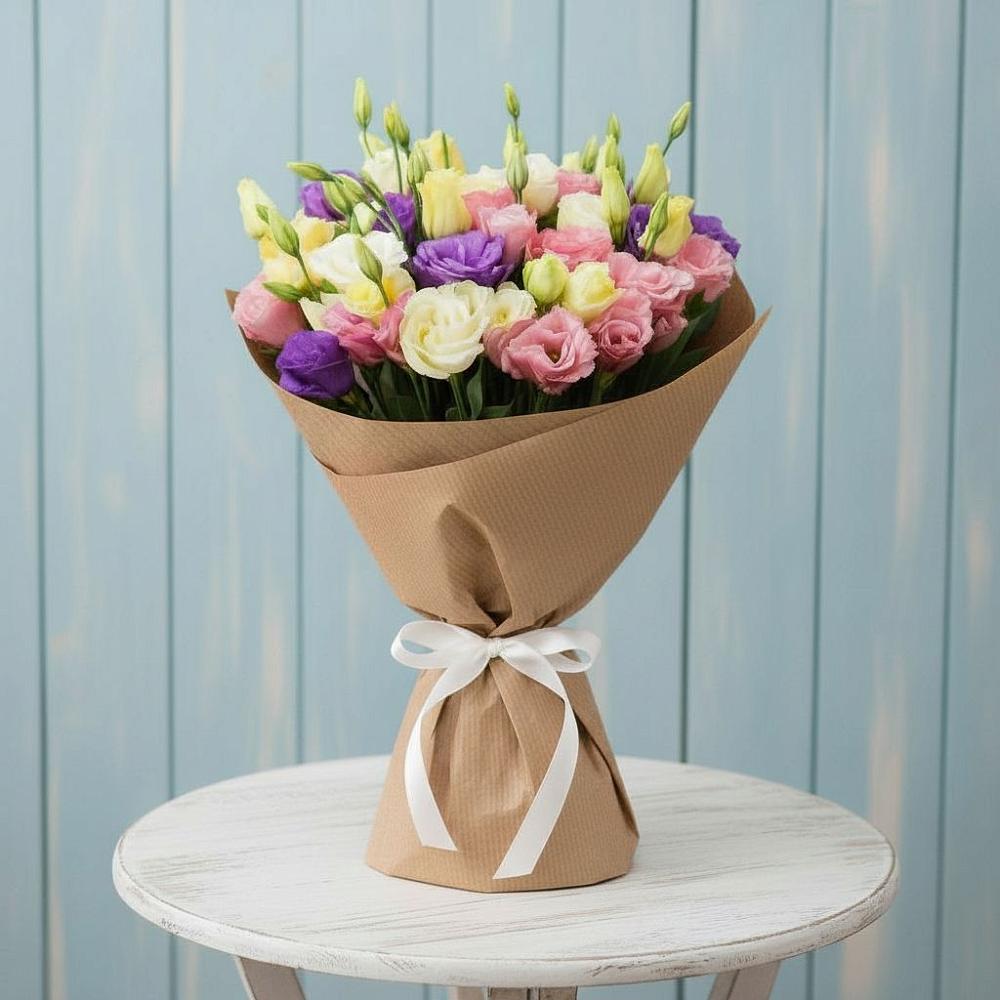 Букет цветов из: Лизиантусы в Черноерковской