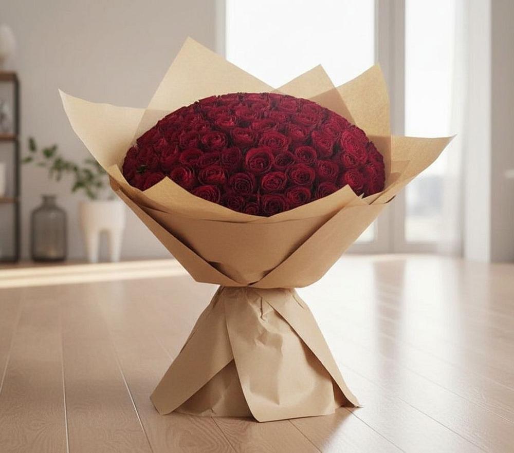 Букет 101 Красная роза в Черноерковской
