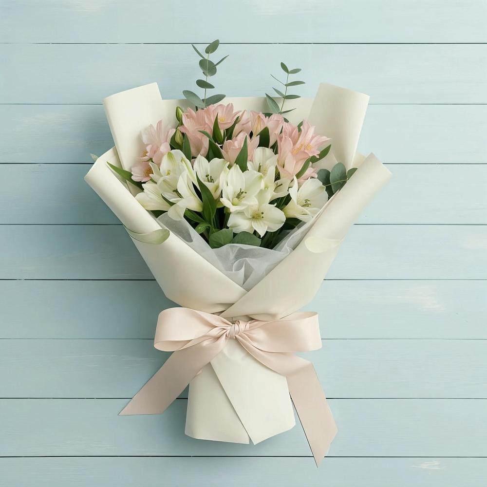 Букет цветов из: Альстромерии в Черноерковской