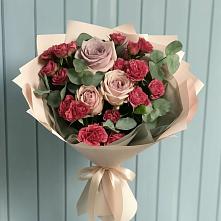 Букет цветов из:  Гвоздики и Розы #REPLACE_PRED# Черноерковской