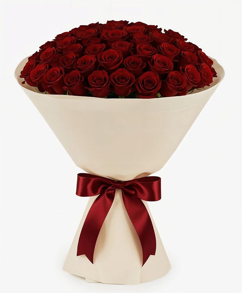 Букет 101 Бордовая роза Блэк Бакарра в Черноерковской