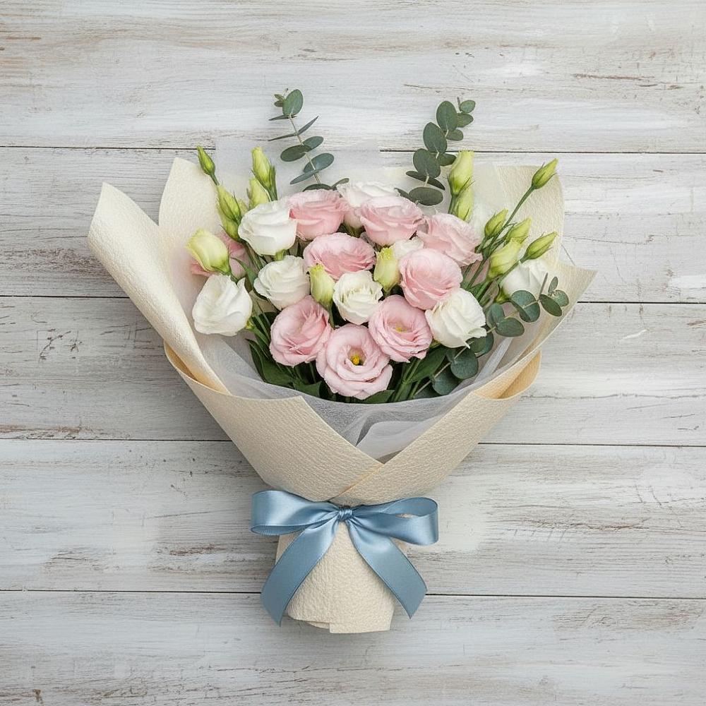 Букет цветов из: Лизиантусы в Черноерковской